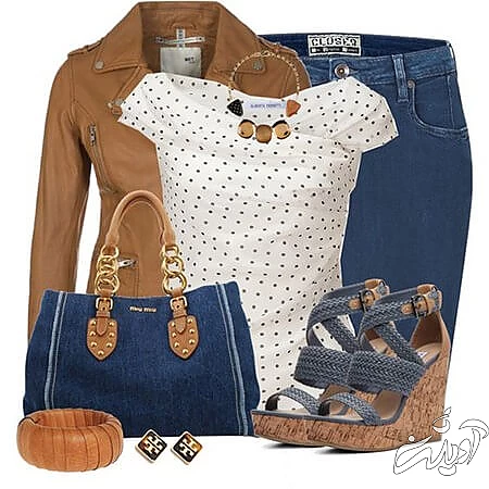 نحوه ی ست کردن با تاپ خالدار,ست کردن با لباس خالدار,نحوه ی ست کردن با لباس خالدار